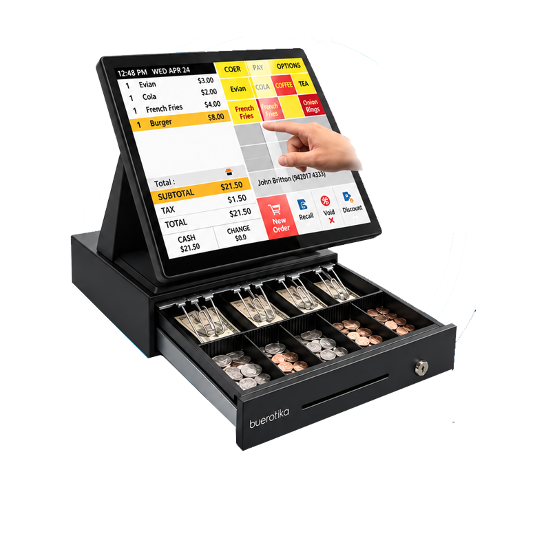 17” Touch POS + Cash Drawer